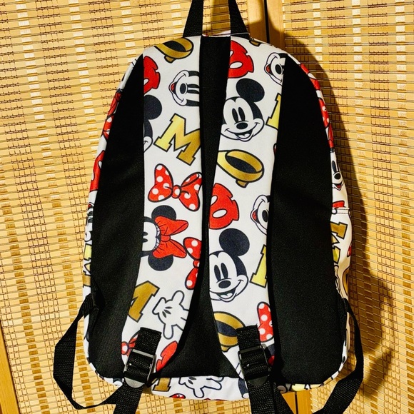 Disney Mickey Minnie Mouse All Over Print Backpack bag w/outer zippered Pocket main image 10